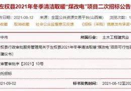 快訊：山東、山西、河北等地12個清潔取暖項目招采公告！