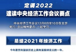 全文＋速覽！中央經(jīng)濟工作會議定調(diào)2022